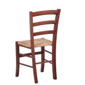 Sedia ristorante in legno con sedile in paglia RICARDO RS