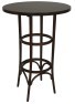 Tavolo alto in legno masselllo e curvato CLASSICO (80cm,h110)