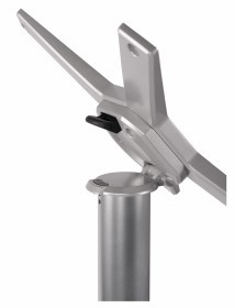 Base​ tavolo alto pieghevole VISION SIDE Alluminio verniciato Nero