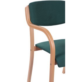 Sedia impilabile in legno con braccioli integrati SOPHIE AL 