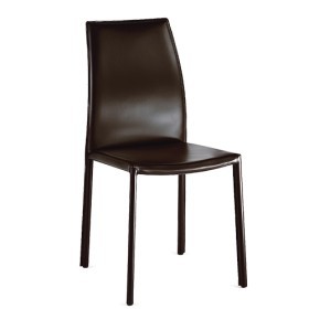 Poltrona In Ecopelle Marrone Stile Scandinavo – Sedia Da Lettura Per Soggiorno, Camera Da Letto