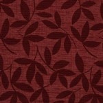 Tessuto con foglie rosso-vino