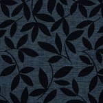 Tessuto con foglie blu
