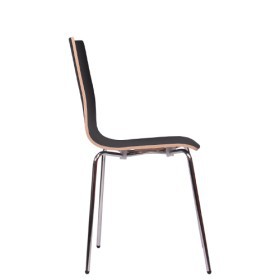 Sedia impilabile con scocca in legno bianca KENT