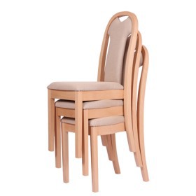 Sedia di legno KLAUS impilabile