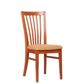 Sedia di legno con sedile imbottito LORIS P