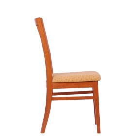 Sedia di legno con sedile imbottito LORIS P