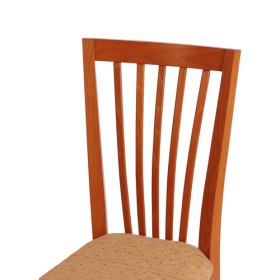 Sedia di legno con sedile imbottito LORIS P