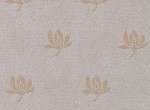 Stoffa floreale argento-beige