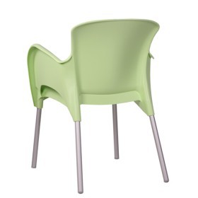 Poltroncina impilabile con gambe Alluminio TIES