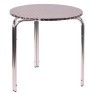 Tavolo da bar impilabile in alluminio IRENA D70