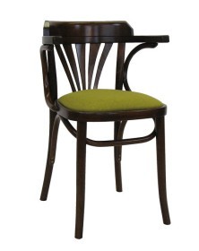 Sedia Thonet in legno curvato con sedile imbottito CLASSICO S44P