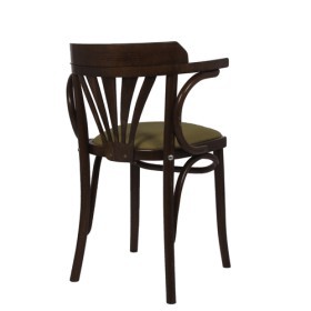 Sedia Thonet in legno curvato con sedile imbottito CLASSICO S44P