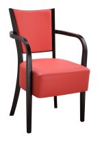 Sedia imbottita con braccioli ALBERT