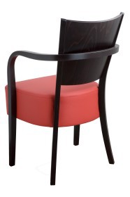 Sedia imbottita con braccioli ALBERT