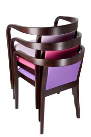 Sedia in legno DANILO impilabile