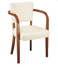 Sedia imbottita con braccioli ROBERT