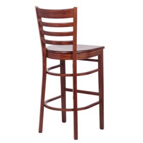 Sgabello alto in legno massello WILLIAM