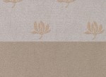 Combinazione floreale/unito argento-beige