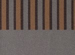 Combinazione righe/unito grigio-marrone