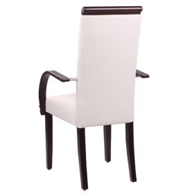 Sedia imbottita con braccioli LINDA AL