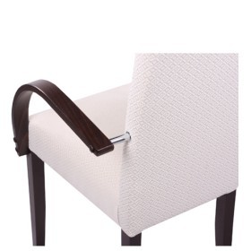 Sedia imbottita con braccioli LINDA AL