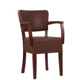 Sedia imbottita con braccioli TILO AE