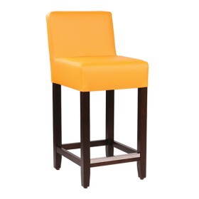 Sgabello basso in legno FABIO RL completamente imbottito