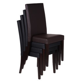 Sedia imbottita RELA ST impilabile