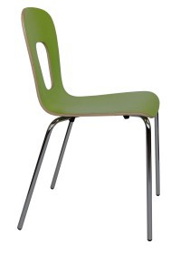 Sedia impilabile moderna con scocca in legno JULIA HPL