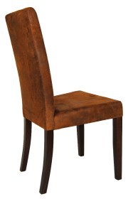 Sedia vintage imbottita RELA tabacco