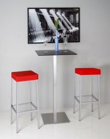 Sgabello alto in metallo NELA