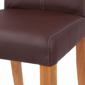 Sedia imbottita RELA DS con cuciture decorative