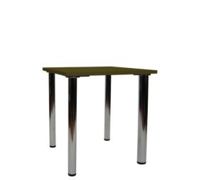 Tavolo con gambe amovibili MEC 77 ( 70x70) fusto cromato