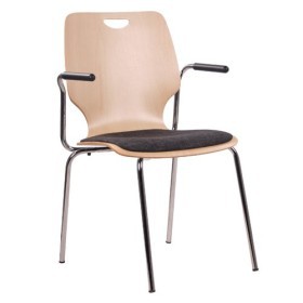 Sedia conferenza con braccioli COMBISIT E20G