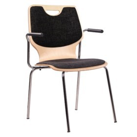 Sedia conferenza con braccioli COMBISIT E20G