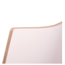 Sgabello alto impilabile con sedile in HPL, ROMAN