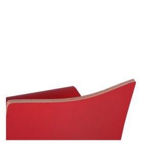 Sgabello alto impilabile con sedile in HPL, ROMAN