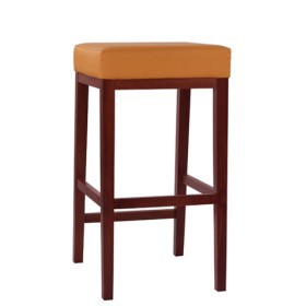 Sgabello alto in legno imbottito MODERA H