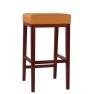 Sgabello alto in legno imbottito MODERA H
