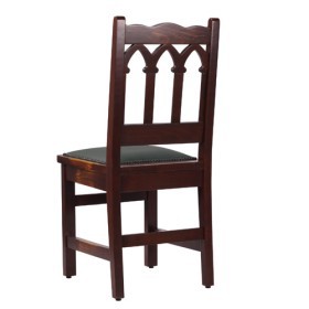 Sedia in stile gotico  GOTHIC in massello e imbottitura anticata