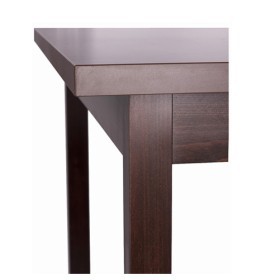 Tavolo bar in legno BELINDA 66/77 IX  (h110) poggiapiedi acciaio