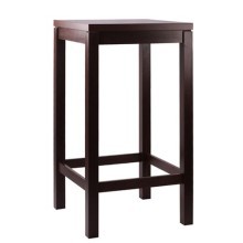 Tavolo alto in legno BERTO 66/77 (60x60 o 70x70cm, h 110)