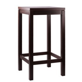Tavolo alto in legno BERTO 66/77 (60x60 o 70x70cm, h 110)