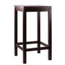 Tavolo alto in legno BERTO 66/77 (60x60 o 70x70cm, h 110)