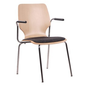 Sedia conferenza con braccioli COMBISIT E20