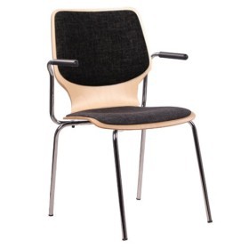 Sedia conferenza con braccioli COMBISIT E20