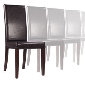 Sedia imbottita RELA - set da 20 sedie marrone vintage