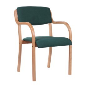 Sedia impilabile in legno con braccioli integrati SOPHIE AL 