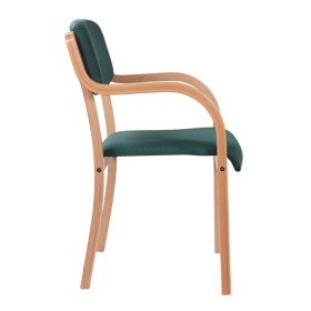 Sedia impilabile in legno con braccioli integrati SOPHIE AL 